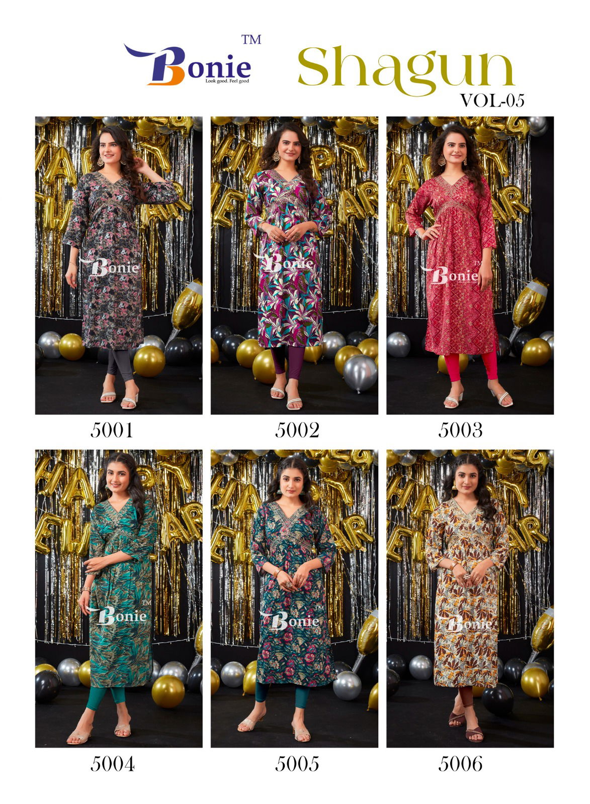 Shagun Vol 3 By Bonie Rayon Printed Alia Cut Kurtis Catalog